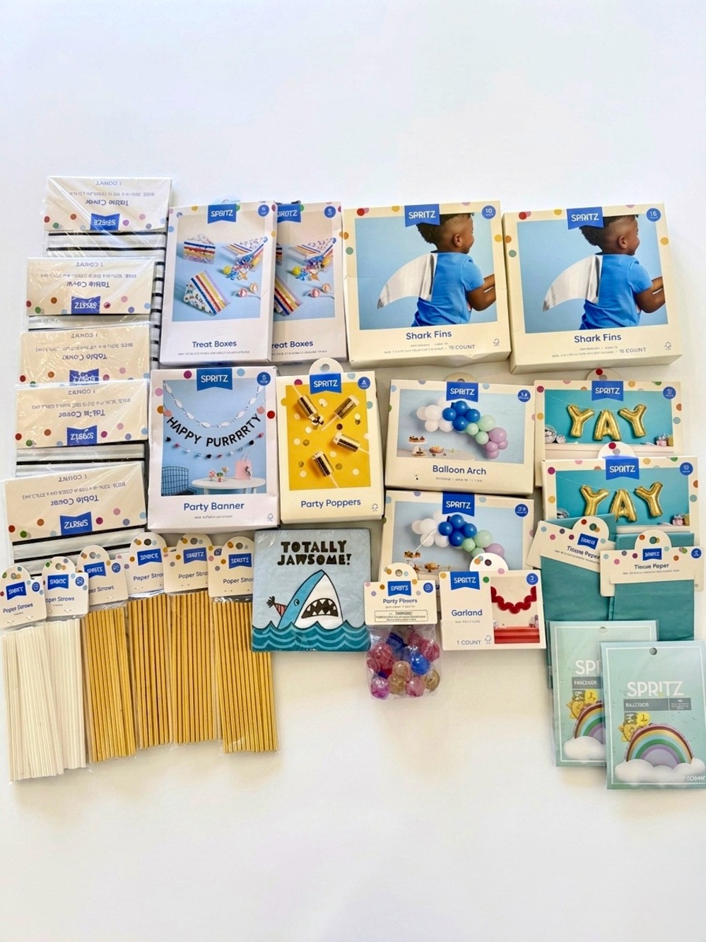 Spritz Party Supplies Mixed Theme Decor Multi 25+ Pc Lot Bundle